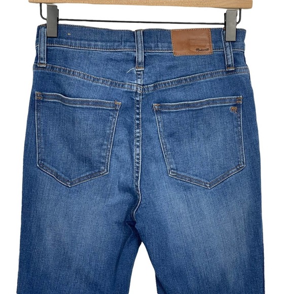 Madewell Roadtripper Jeans: Knee Rip Edition High Rise Distressed Size 25 - Picture 6 of 11